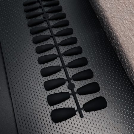 Black Matte Coffin Nails